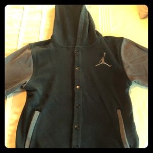 Black & gray Jordan hoodie jacket